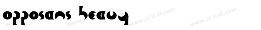 opposans heavy字体转换
